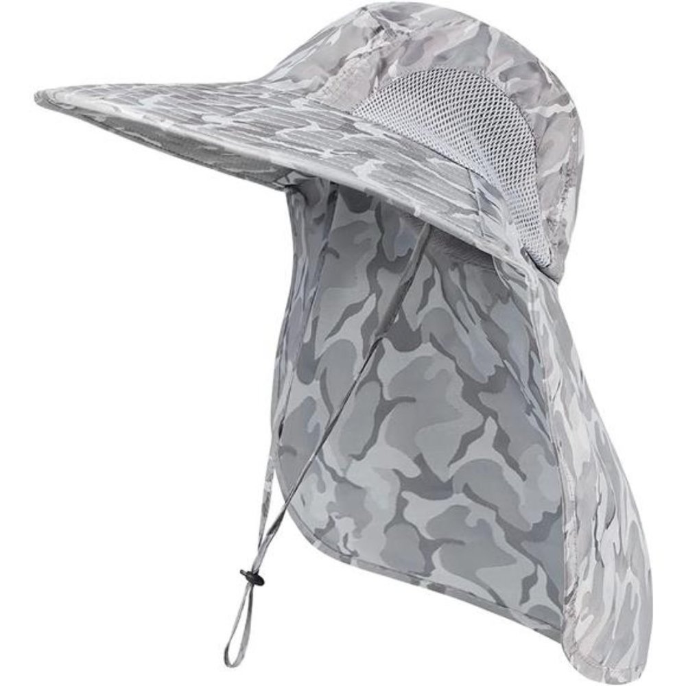Outdoor Sun Hat for Men with 50+ UPF Protection Safari Cap Wide Brim Fishing Hat